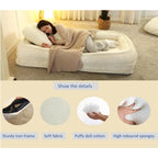 White 47.8 Adjustable Chaise Longue Chair with High Back