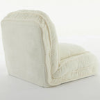 White 47.8 Adjustable Chaise Longue Chair with High Back