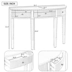 U-Style Distinctive Features of Pine Veneer Console Table