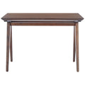 Walnut / Oak White A-Frame Writing Desk, 1-Person