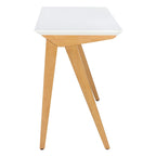 Walnut / Oak White A-Frame Writing Desk, 1-Person