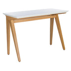 Walnut / Oak White A-Frame Writing Desk, 1-Person