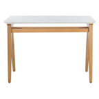 Walnut / Oak White A-Frame Writing Desk, 1-Person