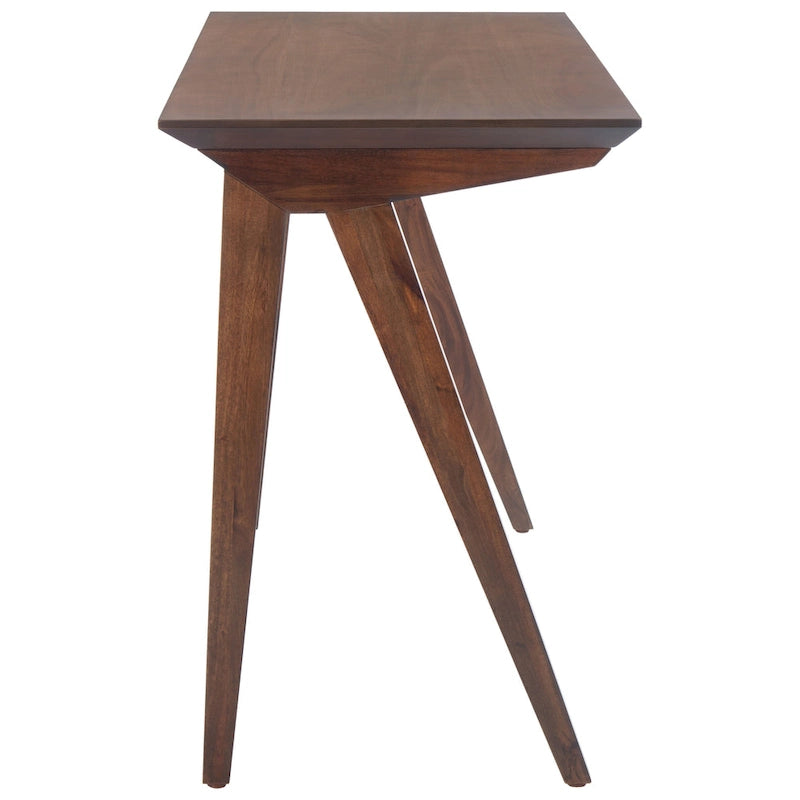 Walnut / Oak White A-Frame Writing Desk, 1-Person