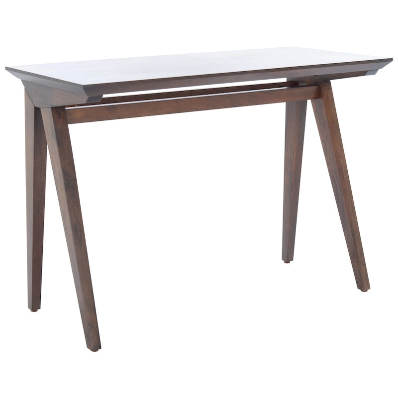 Walnut / Oak White A-Frame Writing Desk, 1-Person