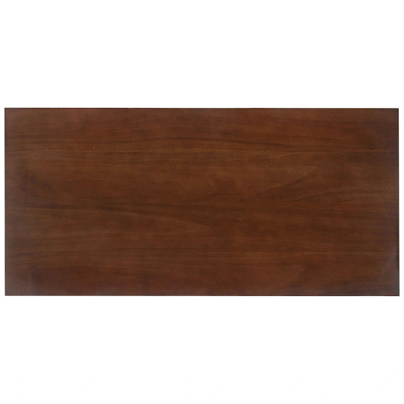 Walnut / Oak White A-Frame Writing Desk, 1-Person