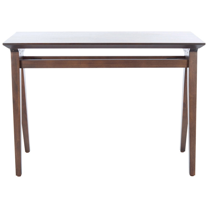 Walnut / Oak White A-Frame Writing Desk, 1-Person