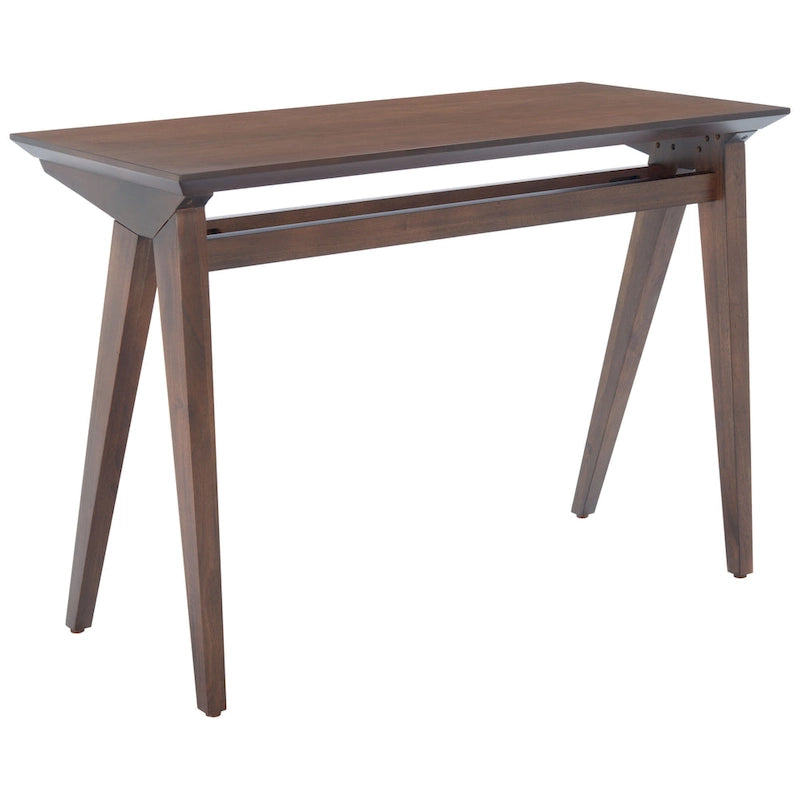 Walnut / Oak White A-Frame Writing Desk, 1-Person