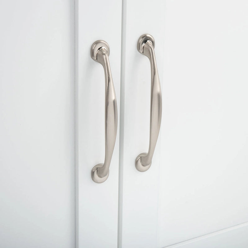 White/Natural 2-Door 1-Shelf Kitchen Cart, Single Use