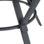 Light Birch & Black Round Dining Table, Seats 2–4