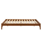 Solid Dry Bamboo Wood Platform Bed Frame by Harper&Bright Designs