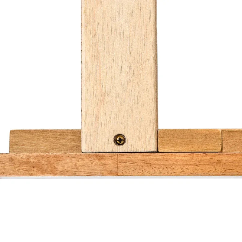 Oak Queen Platform Bed with Headboard, Solid Wood, For 2