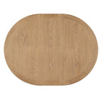 Retro 5-Piece Wooden Dining Table Set with Extendable Round Table & 4 Chairs