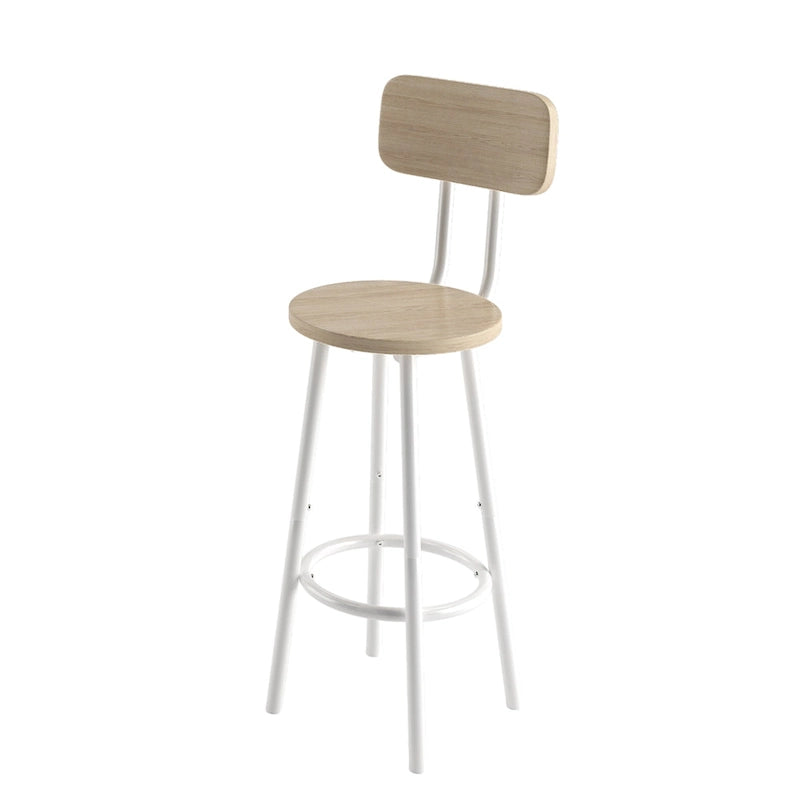 Modern Style 3-Piece Dining Set with Square Table, Partition and 2 Bar Stools
