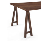 Walnut / Natural Oak Mid-Century Dining Set, Upholstered Chairs, Seats 6