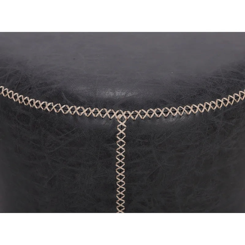 Round Swivel Ottoman – Blue / Black / Ash / Green, Single Seat, Metal Base