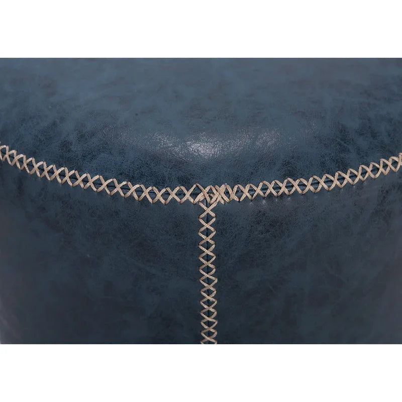 Round Swivel Ottoman – Blue / Black / Ash / Green, Single Seat, Metal Base