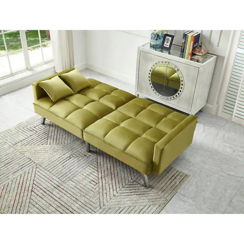 Comfortable Velvet Sleeper Sofa Bed by Legend Furniture