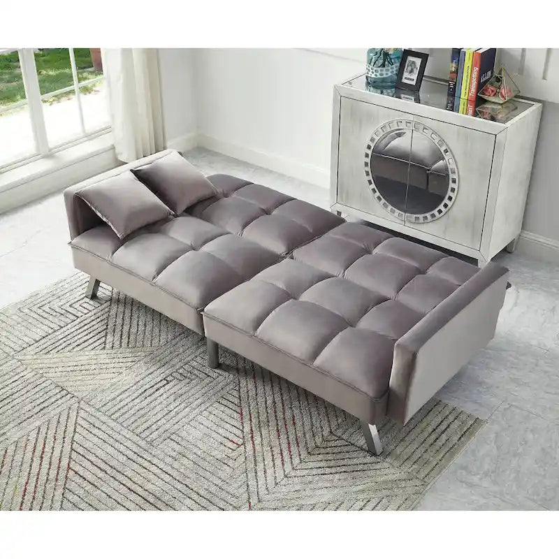 Comfortable Velvet Sleeper Sofa Bed by Legend Furniture