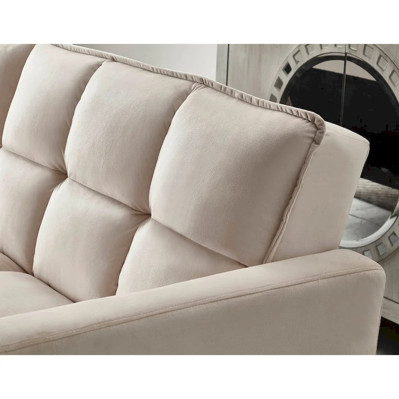 Comfortable Velvet Sleeper Sofa Bed by Legend Furniture