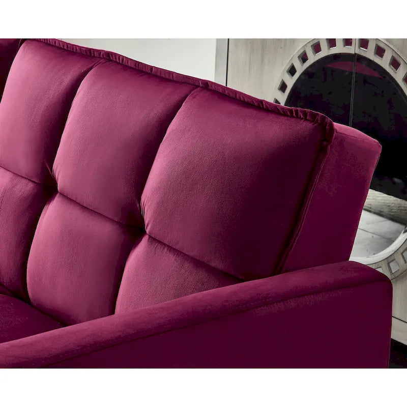 Comfortable Velvet Sleeper Sofa Bed by Legend Furniture