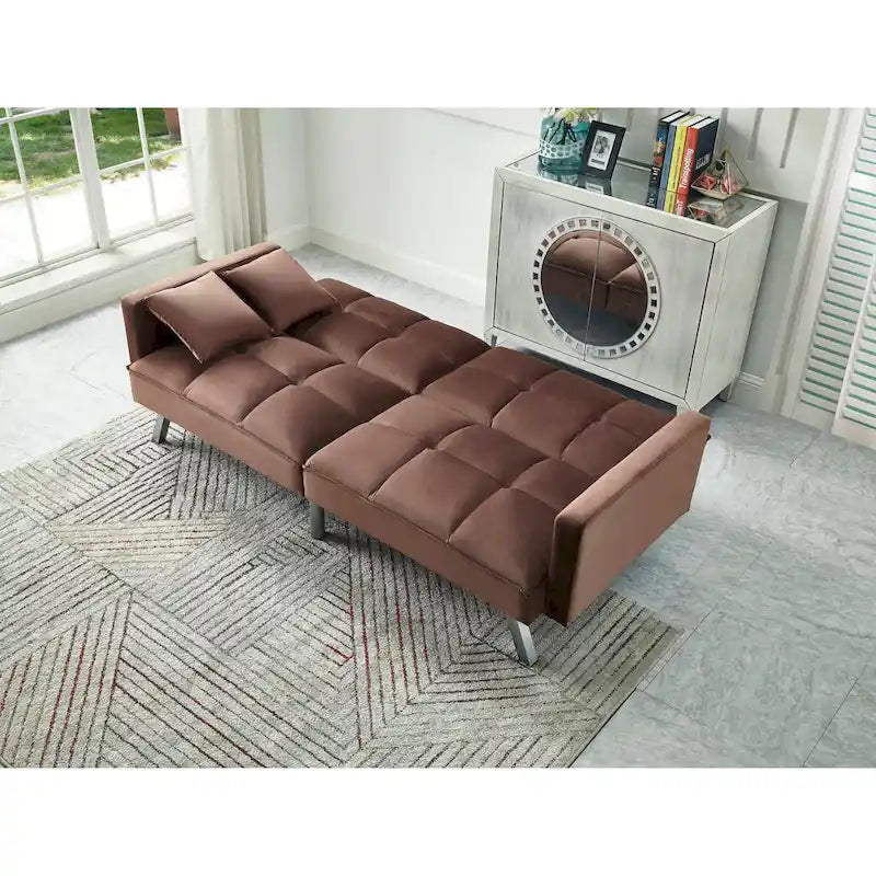 Comfortable Velvet Sleeper Sofa Bed by Legend Furniture
