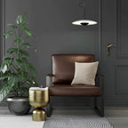 Eureka Modern Vintage Upholstered PU Leather Armchair, Mid Century Accent Chairs with Steel Frame, Leisure Chairs
