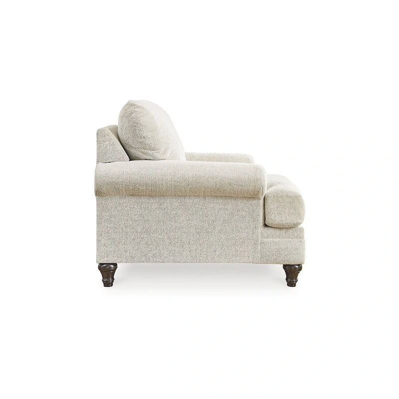 Beige Chevron Fabric Accent Chair, Single Seat – 42W x 44D x 40H