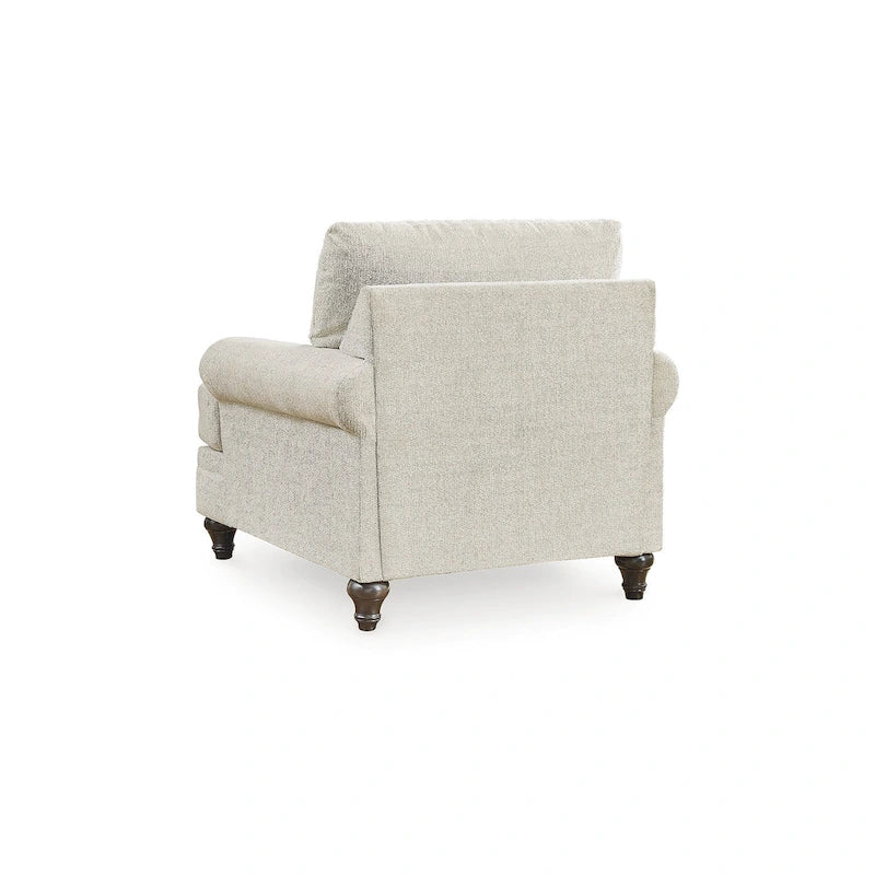 Beige Chevron Fabric Accent Chair, Single Seat – 42W x 44D x 40H