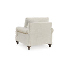 Beige Chevron Fabric Accent Chair, Single Seat – 42W x 44D x 40H