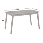 Mid-Century Dining Table, Natural/Walnut, Seats 6