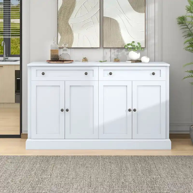 Storage Buffet Cabinet with 2 Drawers - N/A