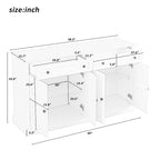 Storage Buffet Cabinet with 2 Drawers - N/A