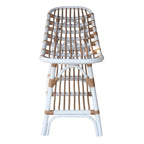 Damara Rattan Bench w/ Shelf
