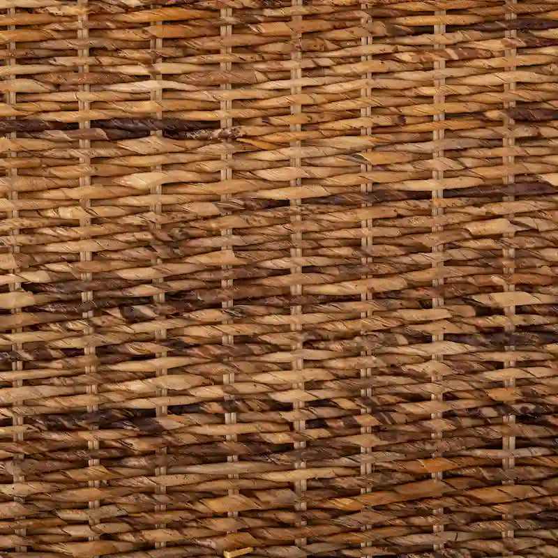 Banana Natural / Black Wicker X-Bench, Single Seat, 22"W x 22"D x 20"H