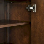 Dark Brown Herringbone 2-Door Sideboard (Fits up to 65" TV)