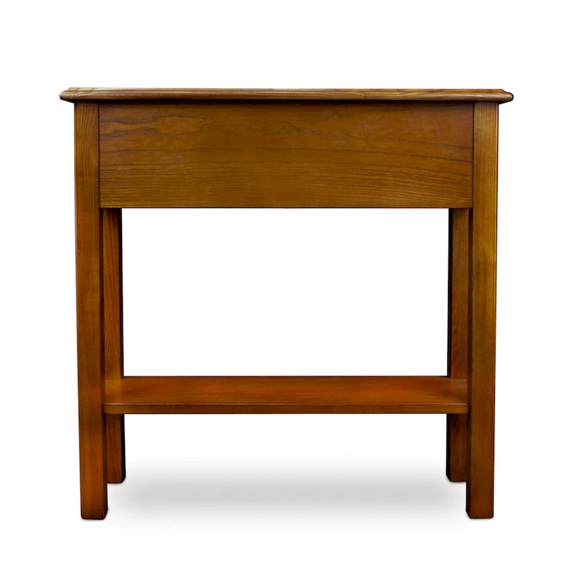 Wave Off White Wood Console Table