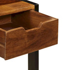 Brown 3-Drawer Sideboard, Solid Sheesham Wood, Single Unit, 43.3"x13.8"x29.5"
