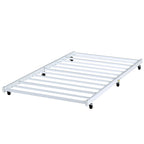 Open Frame Metal Daybed with Trundle, Black, Twin, Sleeps 2