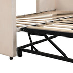 Twin Size Upholstered daybed with Extendable Trundle