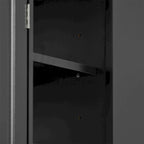 Shoe Cabinet with Adjustable Shelves, Black/White, Holds up to 20 Pairs