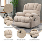 Chenille Large Electric Power Lift Massage & Heat, USB Port,Pockets