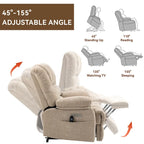 Chenille Large Electric Power Lift Massage & Heat, USB Port,Pockets
