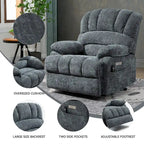 Chenille Large Electric Power Lift Massage & Heat, USB Port,Pockets