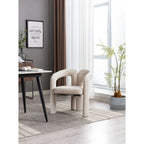 Contemporary Designed Fabric Upholstered Accent/Dining Chair /Barrel Side Chairs Kitchen Armchair for Living Room set of 2