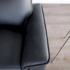 Furniture of America Marty Modern 2-Piece Leather Match Manual Reclining Living Room Sofa Set