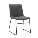 Leather Polyester Office Chair with Stainless Steel Base Zylar Series
