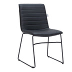 Leather Polyester Office Chair with Stainless Steel Base Zylar Series
