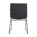 Leather Polyester Office Chair with Stainless Steel Base Zylar Series