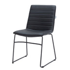 Leather Polyester Office Chair with Stainless Steel Base Zylar Series